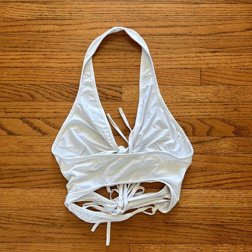 I am Gia lace up halter top - Picture 4 of 4